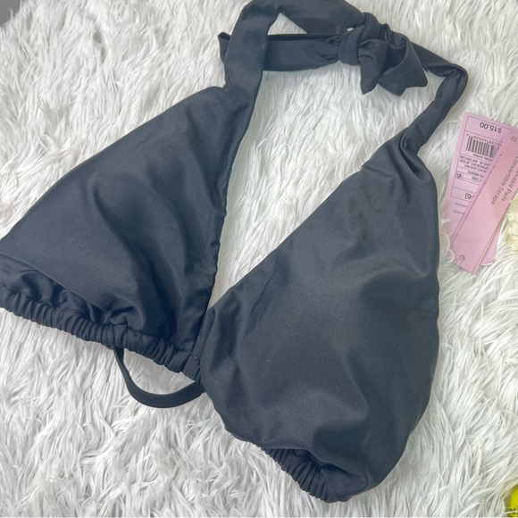 Wild Fable Black Halter Bikini Top Swimsuit Swimwear Women’s XL - Picture 2 of 4